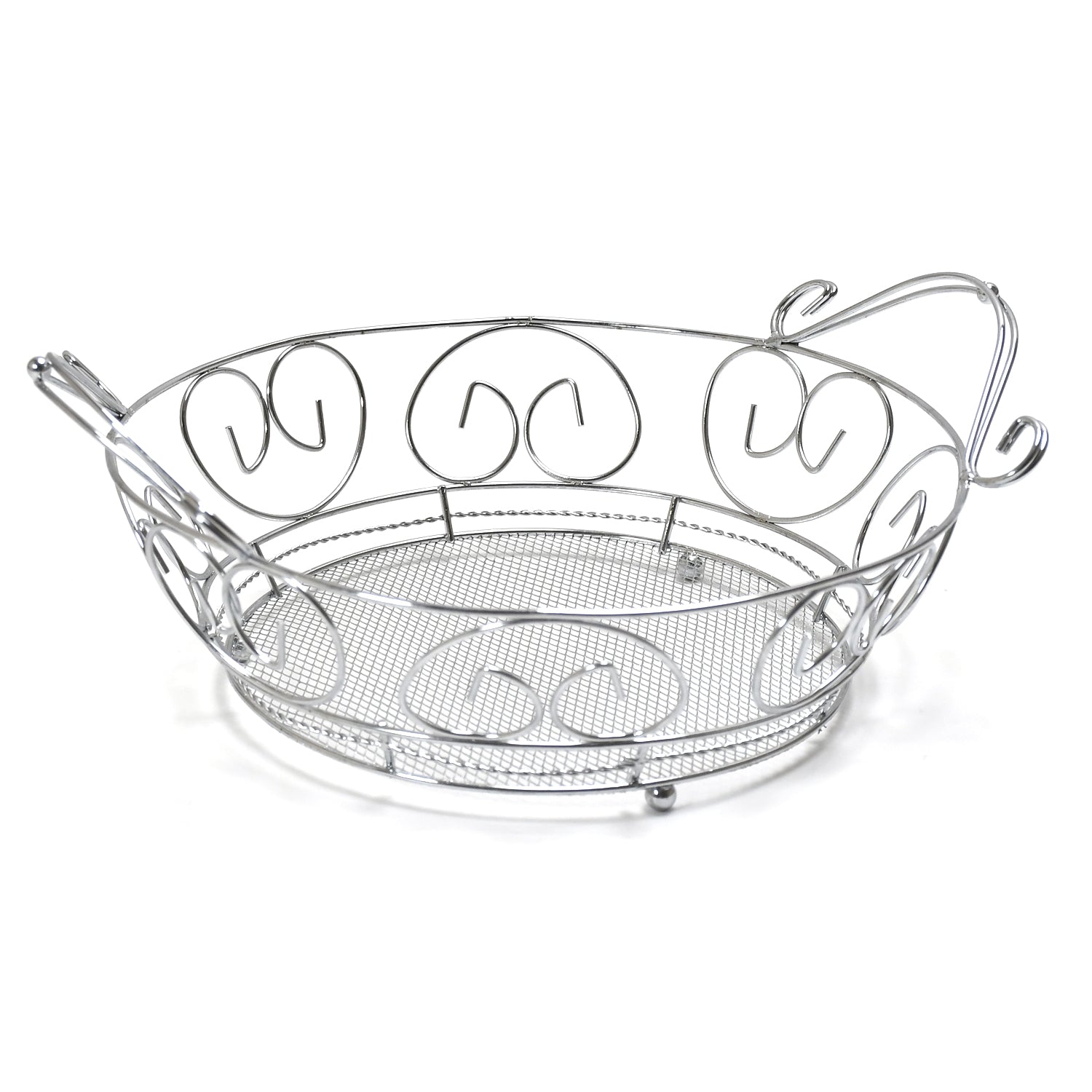 5267 Multipurpose round shape Stainless Steel Modern Folding Fruit and Vegetable Basket (Silver, 8 Shapes) DeoDap 5267 Multipurpose round shape Stainless Steel Modern Folding Fruit and Vegetable Basket (Silver, 8 Shapes) DeoDap